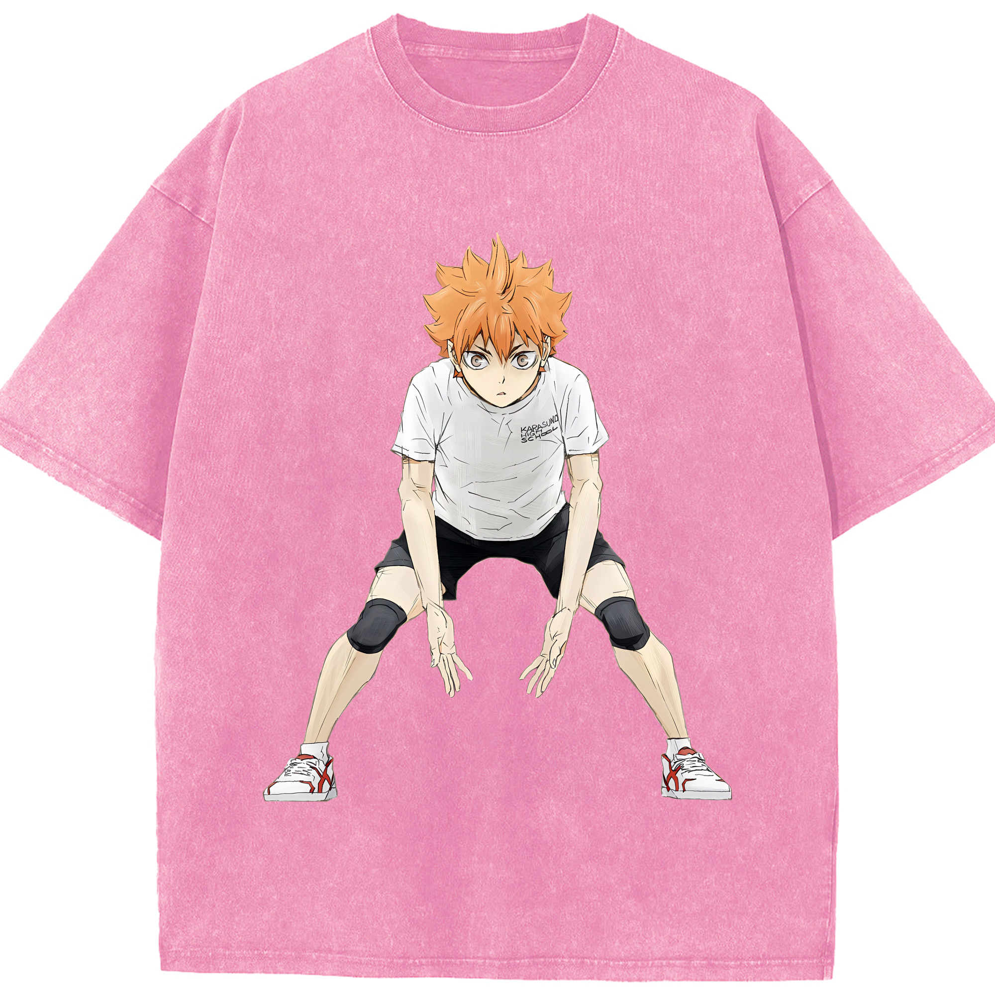 （画像用） ハイキュー!! Haikyu!! 綿100% ヴィンテージ風 半袖Tシャツ（フロントプリント）